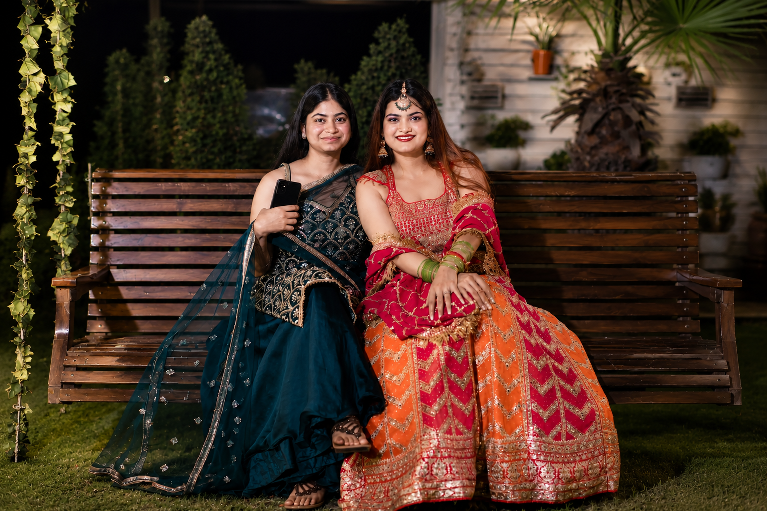 Wedding couple portrait